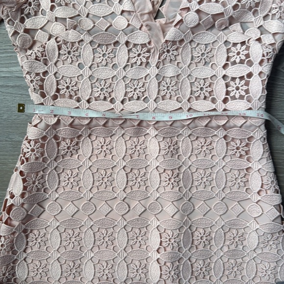 Sandro Paris Manureva Pink Lace Dress 6 - Picture 11 of 15